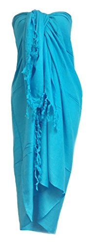 Sarong Wrap From Bali - Plus Size Extra Large Plain Colors