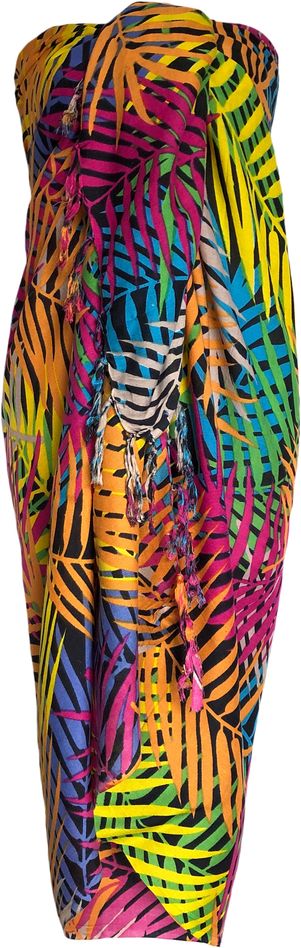 Sarong Wrap From Bali - Flowers and Ferns Designs