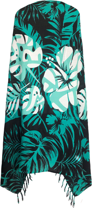 Sarong Wrap From Bali - Flowers and Ferns Designs