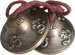 Tingsha Tibetan Meditation Bell Om Large - 2.5''