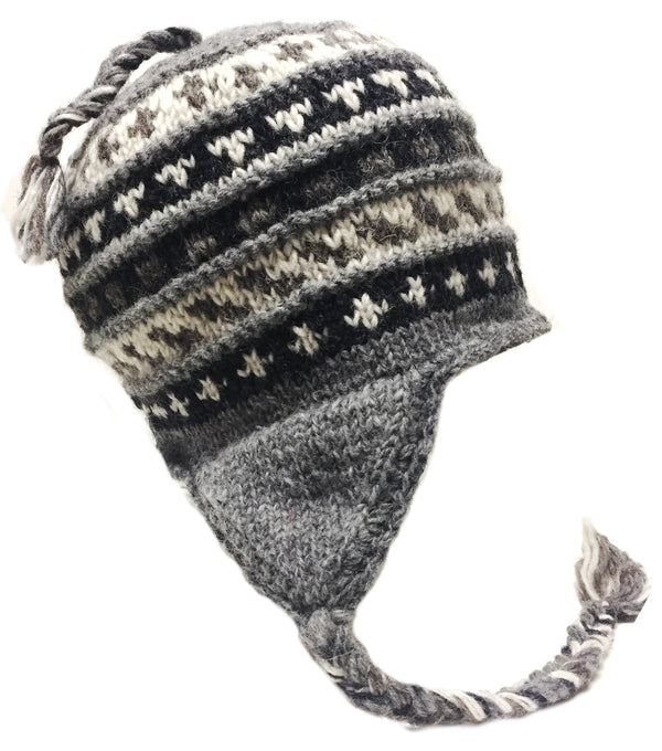 Sherpa Hat with Ear Flaps Extra Large Head