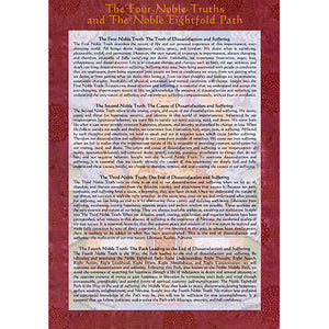 Four Noble Truths Dharma Altar Card