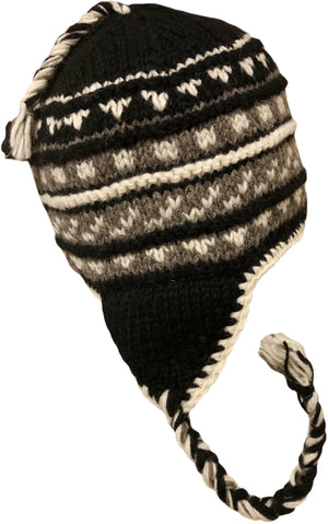 Sherpa Hat with Ear Flaps Extra Large Head