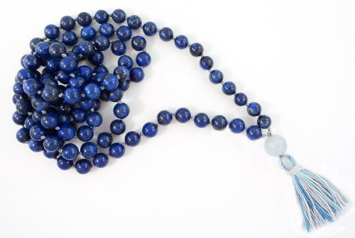 Lapis Lazuli Hand Knotted Mala - 108 Beads