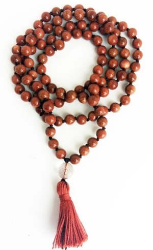 Goldstone Hand Knotted Mala - 108 Beads