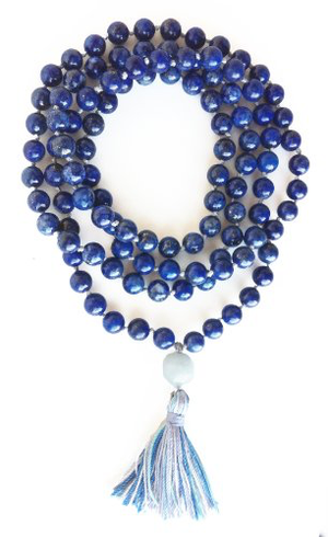 Lapis Lazuli Hand Knotted Mala - 108 Beads