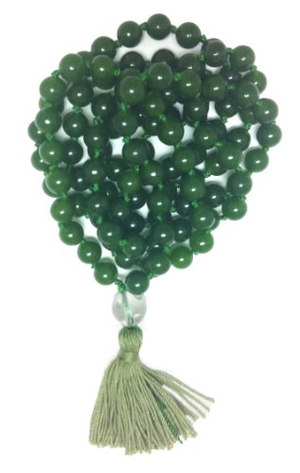 Green Aventurine Hand Knotted Mala - 108 Beads