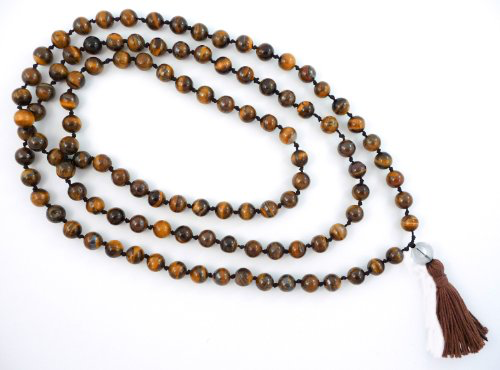Tiger's Eye Hand Knotted Mala - 108 Beads
