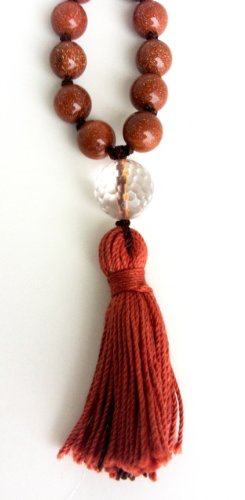 Goldstone Hand Knotted Mala - 108 Beads