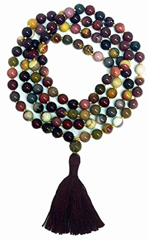 Mookaite Hand Knotted Mala - 108 Beads