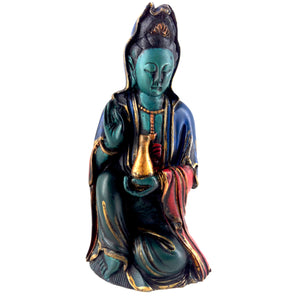 Kuan  Yin Goddess of Mercy Meditating Statue for Compassion & Vegetarianism