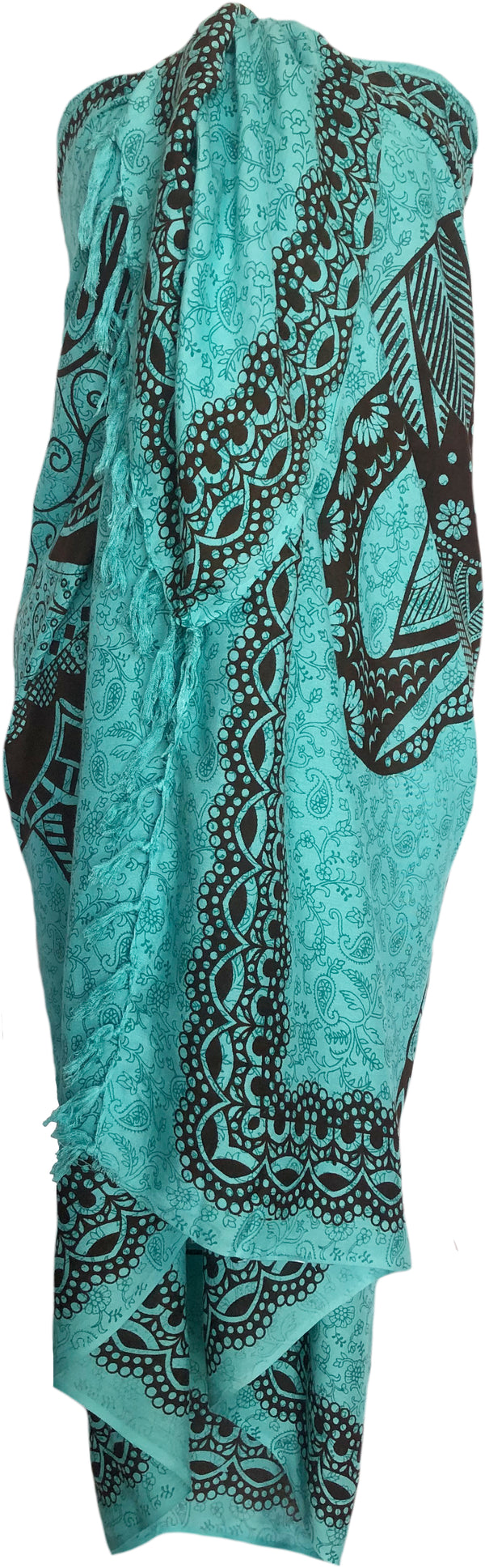 Sarong Wrap From Bali - Elephants Designs