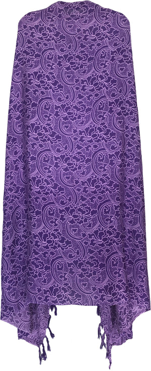 Sarong Wrap From Bali - Flowers and Ferns Designs