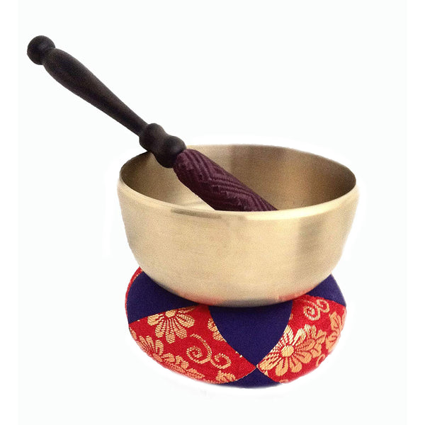 Japanese Zen Seven Metal Bowls with Striker and Pad
